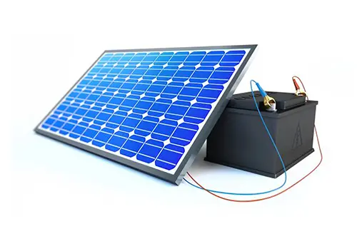 sollar cell connected to battery