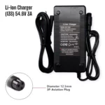 Nabíjačka 54.6V/3A Li-ion pre 13S 48V batériu (GX16 3-pin)