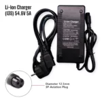 Nabíjačka 54.6V/5A Li-ion pre 13S 48V batériu (GX16 3-pin)