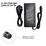 Nabíjačka 67.2V/3A Li-ion pre 16S 57.6V batériu (GX16 3-pin)