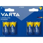 4 x C Varta Longlife Power - 1.5V