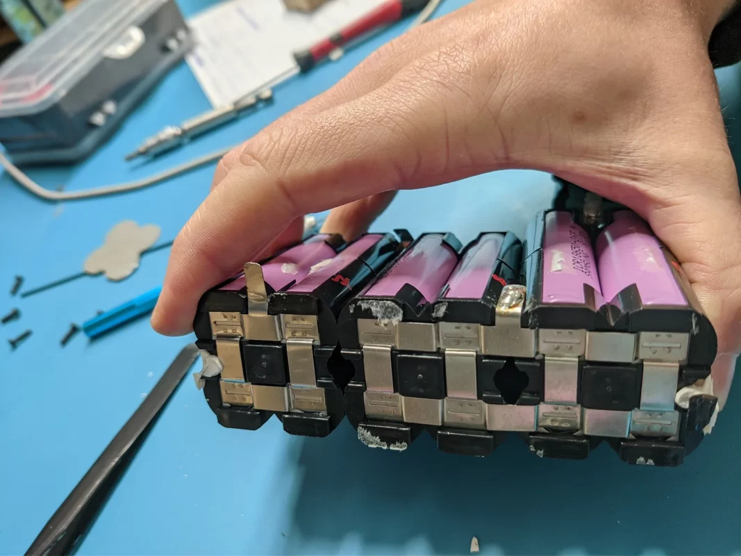ebike battery cell swap